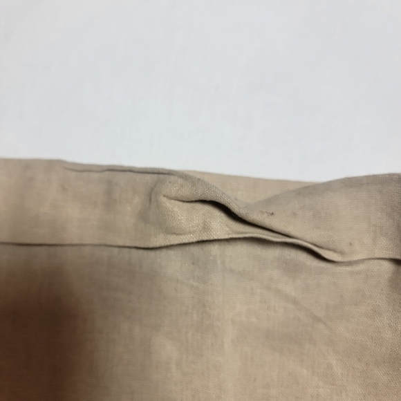 Trust 3X Tan Beige Linen Blend Short Sleeve Button Up Pocket Shirt & 44/30 pants - Picture 3 of 11